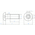 ISO 7380 IMBUSOWA Z ŁBEM KULISTYM IMBUS TYTANOWA GRADE 2