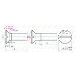 M1,2 TYTANOWE ŚRUBY GRADE 2 DIN 963