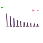 M1,4 TYTANOWE ŚRUBY GRADE 2 DIN 84