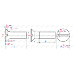 M1,4 TYTANOWE ŚRUBY GRADE 2 DIN 963