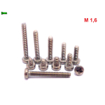 M1,6 TYTANOWE ŚRUBY GRADE 2 DIN 7985