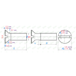 M1 TYTANOWE ŚRUBY GRADE 2 DIN 963