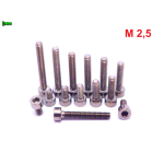 M2,5 TYTANOWE ŚRUBY GRADE 2 DIN 912 M2,5 TYTANOWE ŚRUBY GRADE 2 DIN 912