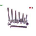 M2 TYTANOWE ŚRUBY GRADE 2 DIN 7985