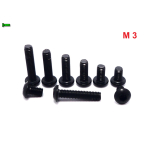 M3 CZARNE TYTANOWE ŚRUBY GRADE 2 ISO 7380