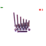 M3 TYTANOWE ŚRUBY GRADE 2 ISO 7380 TX