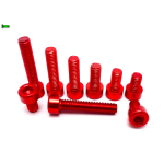 CZERWONE ALUMINIOWE ŚRUBY DIN 912 M5