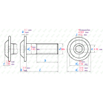 ISO 7380-2 DIN 34805-2 TYTANOWA GR2