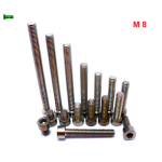 M8 TYTANOWE ŚRUBY GRADE 2 DIN 912 M8 TYTANOWE ŚRUBY GRADE 2 DIN 912