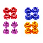 DIN 6923 NAKRĘTKA KOŁNIERZOWA ALUMINIOWA 7075