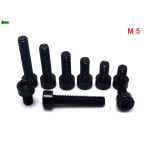 CZARNE ALUMINIOWE ŚRUBY DIN 912 M5