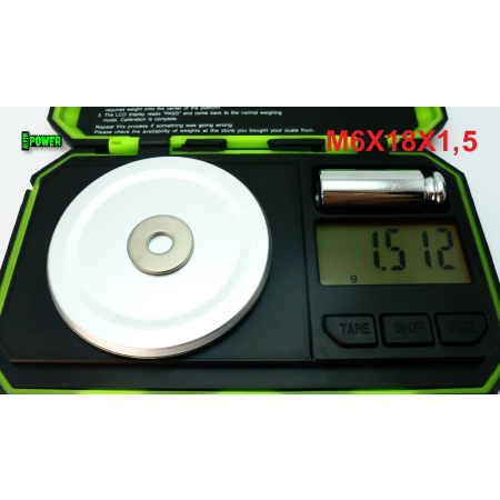 Podkładka m6x18x1,5 din 9021 tytanowa podkładka m6 tytan grade 2