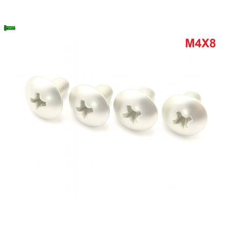 M4x8 śruba owiewki aluminiowa grzybkowa śruby owiewek aluminiowe 6061