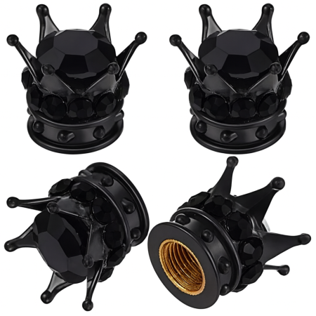 Czapki do opon kapturki na zawory samochodowe wentyle rowerowe korona 21