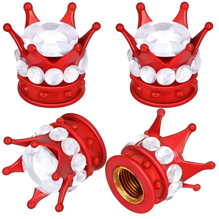 Czapki do opon kapturki na zawory samochodowe wentyle rowerowe korona 26