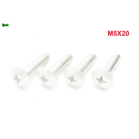 M5x20 śruba owiewki aluminiowa grzybkowa śruby owiewek aluminiowe 6061