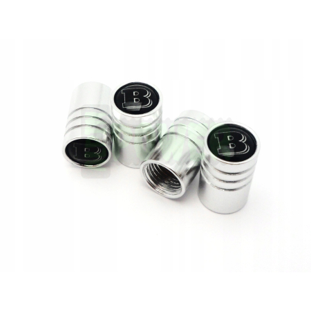 Nakrętki na wentyle mercedes brabus chromowane solidne z logo brabus