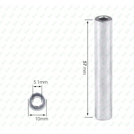 M5x57 dystanse aluminiowe tulejka 3d drukarka cnc dystans bez gwintu v-slot
