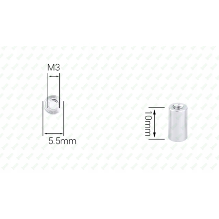 M3x10 aluminiowa tulejka dystansowa gwintowana złączna przedłużana mufa