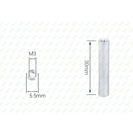 M3x30 aluminiowa tulejka dystansowa gwintowana złączna przedłużana mufa