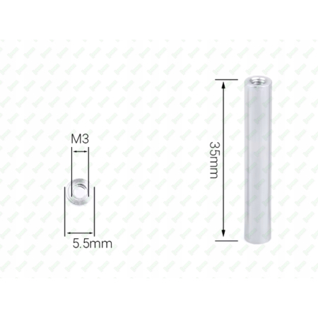 M3x35 aluminiowa tulejka dystansowa gwintowana złączna przedłużana mufa