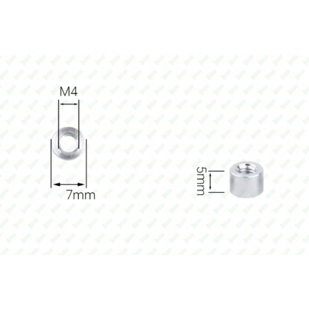 M4x5 aluminiowa kolumna dystansowa gwintowana złączna fpv dron standoff m4