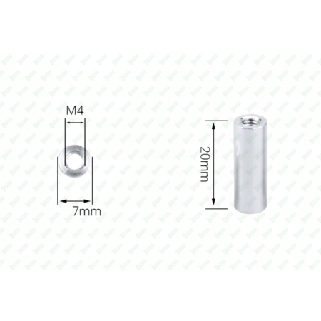 M4x20 aluminiowa tulejka dystansowa gwintowana złączna przedłużana mufa