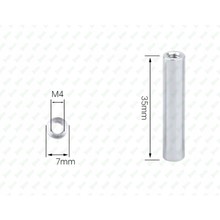 M4x35 aluminiowa tulejka dystansowa gwintowana złączna przedłużana mufa