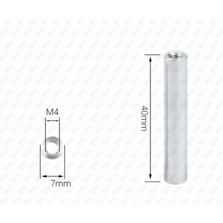 M4x40 aluminiowa tulejka dystansowa gwintowana złączna przedłużana mufa