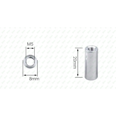 M5x20 aluminiowa tulejka dystansowa gwintowana złączna przedłużana mufa