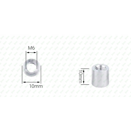 M6x10 aluminiowa tulejka dystansowa gwintowana złączna przedłużana mufa