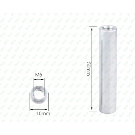 M6x50 aluminiowa tulejka dystansowa gwintowana złączna przedłużana mufa
