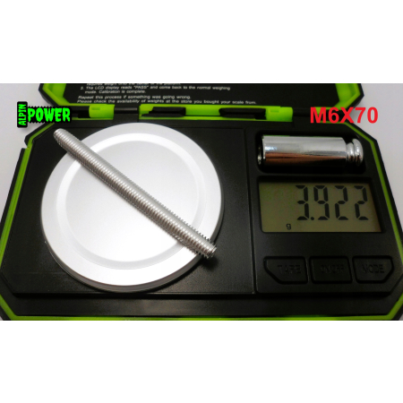 M6x70 aluminiowy pręt gwintowany din 975 aluminium 6061 pręt aluminiowy m5