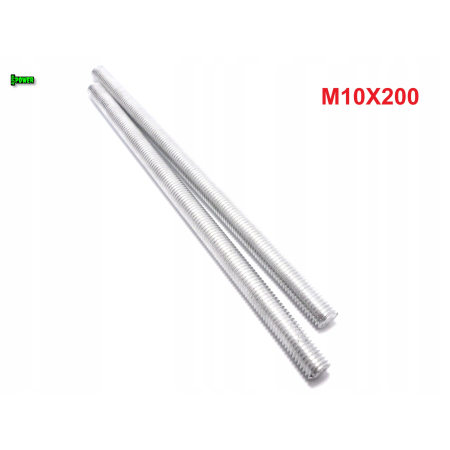 M10x200 aluminiowy pręt gwintowany din 975 aluminium 6061