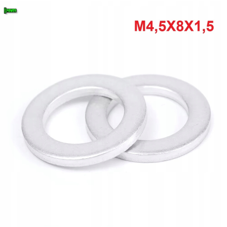 Podkładka aluminiowa m4,5x8x1,5 din125 iso 7089 podkładka m4,5