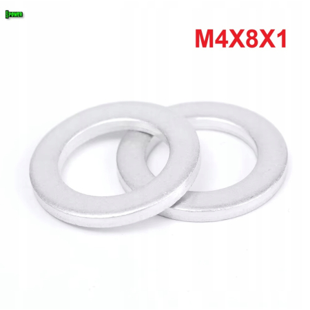 Podkładka aluminiowa m4x8x1 din7603a podkładka m4