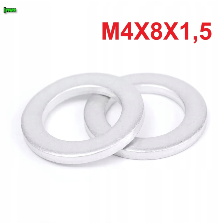 Podkładka aluminiowa m4x8x1,5 din125 iso 7089 podkładka m4