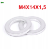 Podkładka aluminiowa m4x14x1,5 din125 iso 7089 aluminiowa podkładka m4
