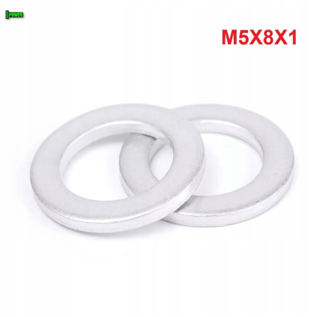 Podkładka aluminiowa m5x8x1 din7603a iso 7089 podkładka m5