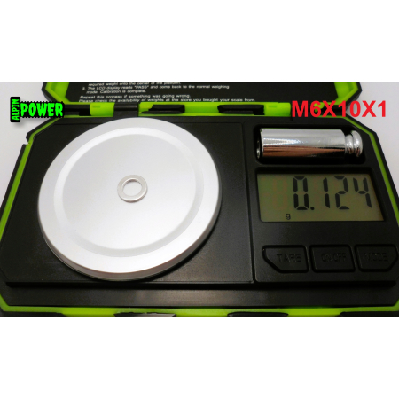 Podkładka aluminiowa m6x10x1 din125 iso 7089 aluminiowa podkładka