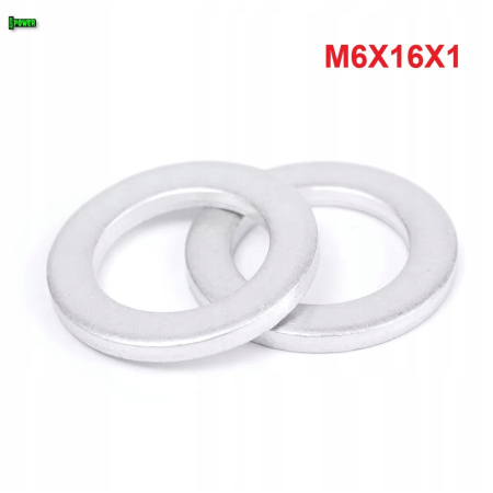 Podkładka aluminiowa m6x16x1 din125 iso 7089 podkładka m6