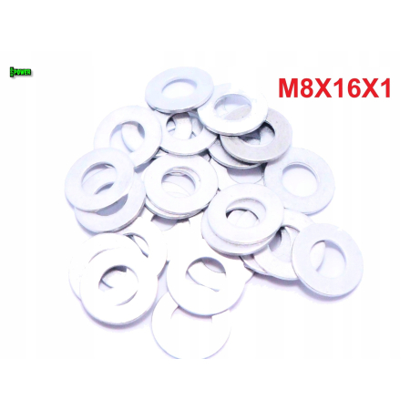 Podkładka aluminiowa m8x16x1 din125 iso 7089 podkładka aluminiowa m8x16x1