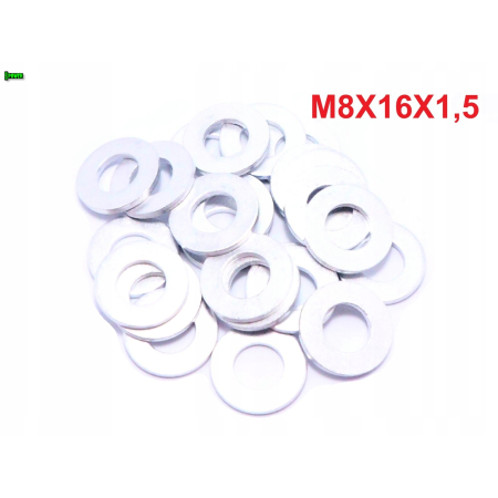 Podkładka aluminiowa m8x16x1,5 din125 iso 7089 podkładka aluminiowa m8