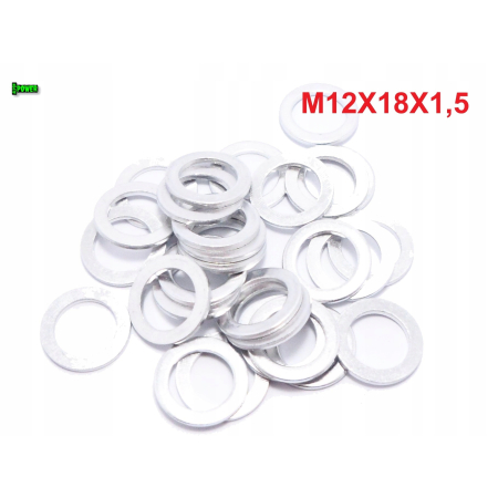 Podkładka m12x18x1,5 din7603a aluminiowa podkładka m12x18x1,5 podkładka m12