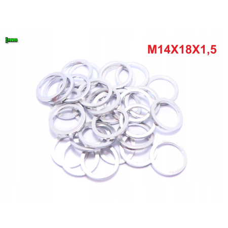 Podkładka m14x18x1,5 din7603a podkładka aluminiowa m14x18x1,5 podkładka m14