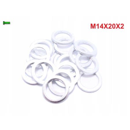 Podkładka m14x20x2,5 din7603a aluminiowa podkładka m14x20x2,5 podkładka m14