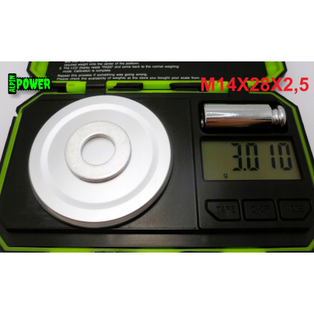 Podkładka m14x28x2,5 din125 iso 7089 podkładka aluminiowa m14