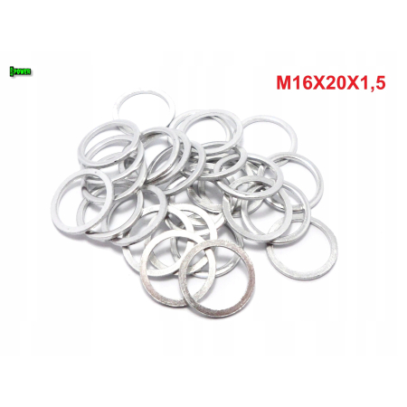 Podkładka m16x20x1,5 din7603a aluminiowa podkładka m16x20x1,5 podkładka m16