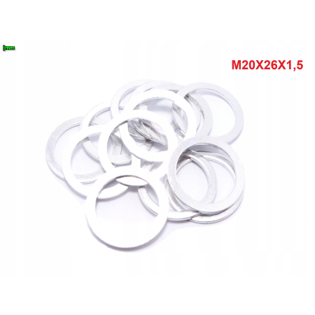 Podkładka aluminiowa m20x26x1,5 din7603a podkładka m20x26x1,5 podkładka m20