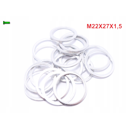 Podkładka aluminiowa m22x27x1,5 din7603a podkładka m22x27x1,5 podkładka m22